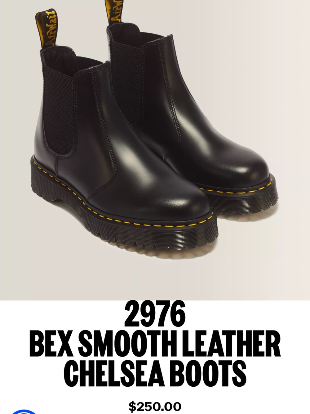Dr.martens bex smooth leather Chelsea boot